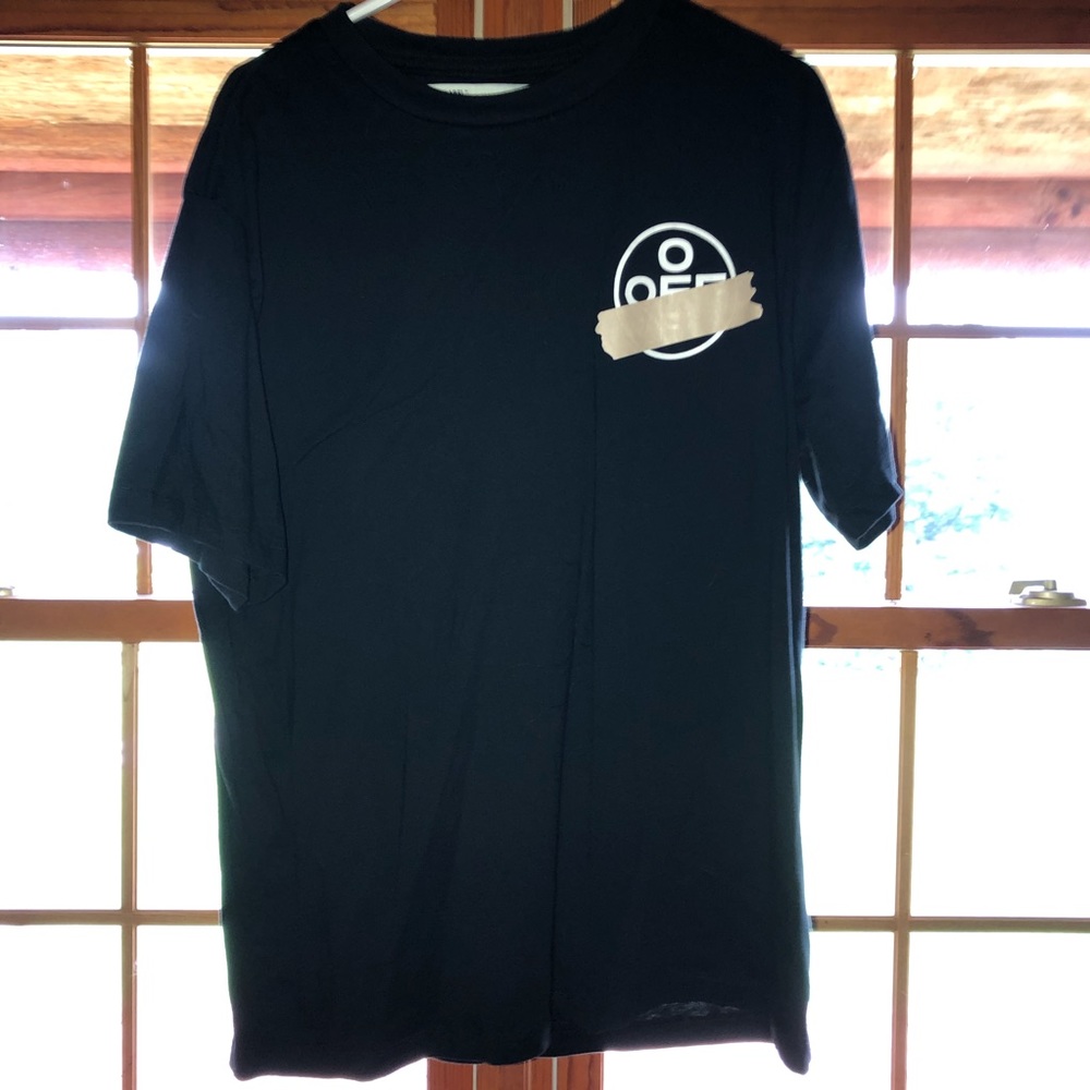 Off-White Gold Logo Tee